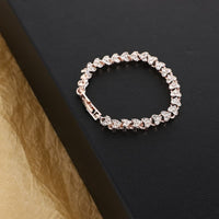 Elegant Crystal Big Bracelet | Women's Jewellery-Rose Gold-State of Style
