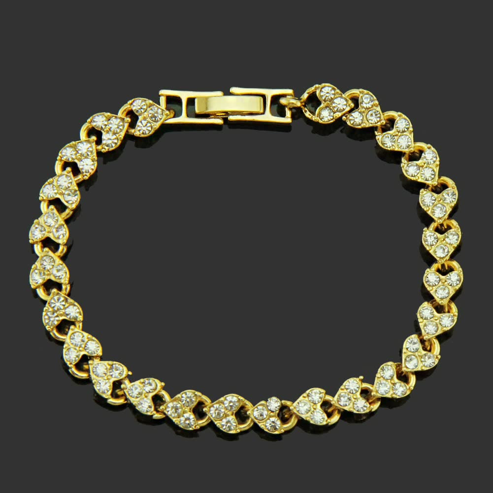 Elegant Crystal Big Bracelet | Women's Jewellery-Rose Gold-State of Style