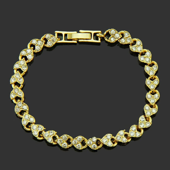 Elegant Crystal Big Bracelet | Women's Jewellery-Rose Gold-State of Style