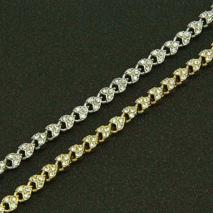 Elegant Crystal Big Bracelet | Women's Jewellery-Rose Gold-State of Style
