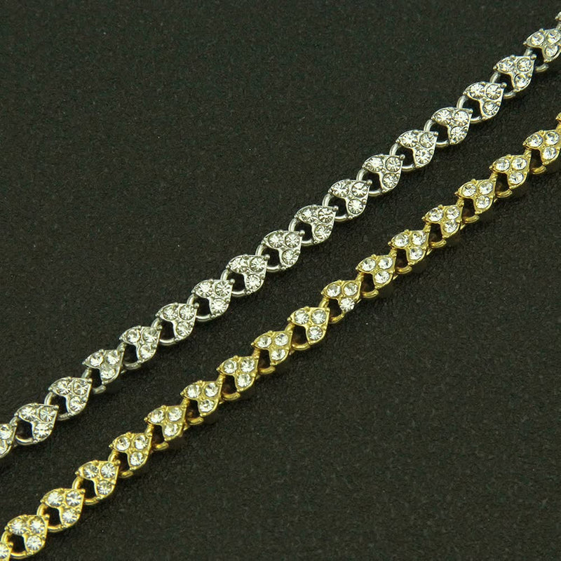 Elegant Crystal Big Bracelet | Women's Jewellery-Rose Gold-State of Style
