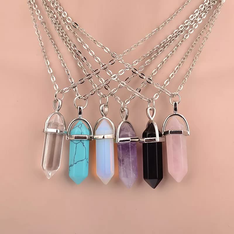 Elegant Crystal Chain Necklace | Women's Jewellery-Black-State of Style