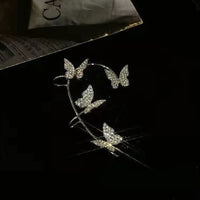 Elegant Crystal Clip Earrings for Women-Right-handed gold-State of Style