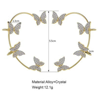 Elegant Crystal Clip Earrings for Women-Right-handed gold-State of Style