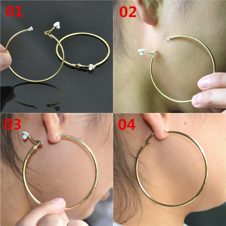 Elegant Crystal Clip-On Earrings | Comfortable Non-Pierced Jewellery-Silver clip 3cm-State of Style