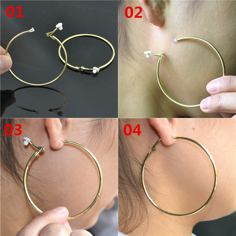 Elegant Crystal Clip-On Earrings | Comfortable Non-Pierced Jewellery-Silver clip 3cm-State of Style