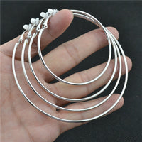 Elegant Crystal Clip-On Earrings | Comfortable Non-Pierced Jewellery-Silver clip 3cm-State of Style