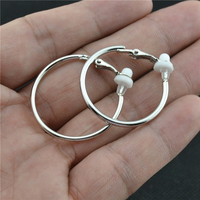 Elegant Crystal Clip-On Earrings | Comfortable Non-Pierced Jewellery-Silver clip 3cm-State of Style