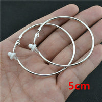Elegant Crystal Clip-On Earrings | Comfortable Non-Pierced Jewellery-Silver clip 3cm-State of Style