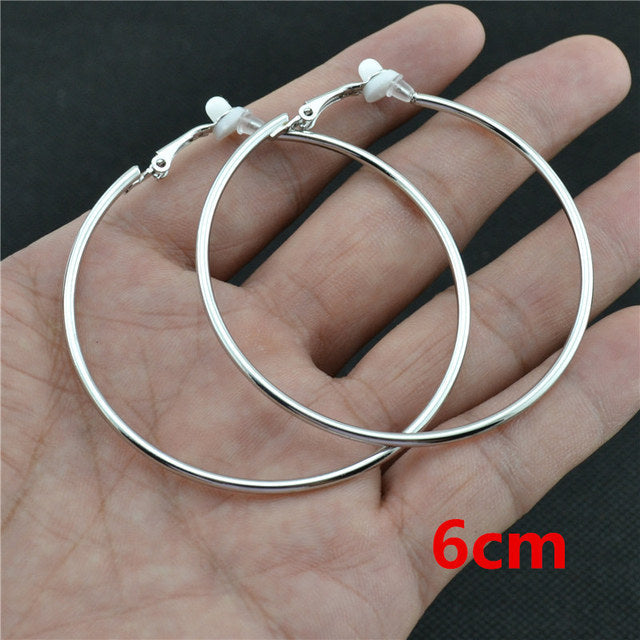 Elegant Crystal Clip-On Earrings | Comfortable Non-Pierced Jewellery-Silver clip 3cm-State of Style