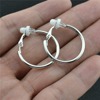 Elegant Crystal Clip-On Earrings | Comfortable Non-Pierced Jewellery-Silver clip 3cm-State of Style