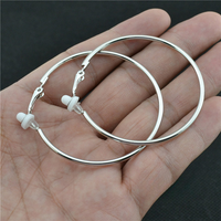 Elegant Crystal Clip-On Earrings | Comfortable Non-Pierced Jewellery-Silver clip 5cm-State of Style