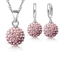 Elegant Crystal Earrings | Perfect for Any Occasion-Pink-State of Style