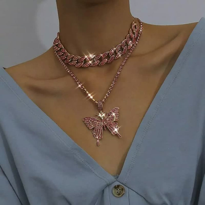 Elegant Cuban Chain Necklace for Women | Statement Jewellery-Black-State of Style