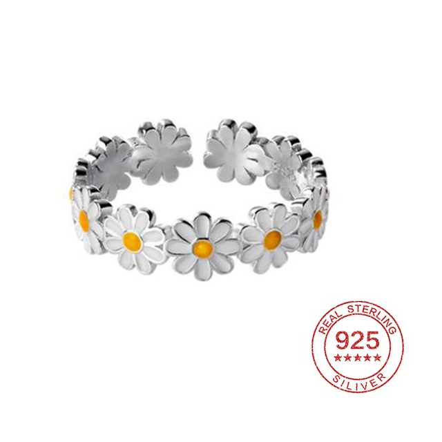 Elegant Daisy Flower Ring | Delicate Floral Jewellery for Women-State of Style