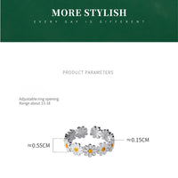 Elegant Daisy Flower Ring | Delicate Floral Jewellery for Women-State of Style