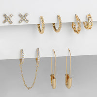 Elegant Dangle Earrings | Chic and Versatile Design-Chain crystal gold-State of Style