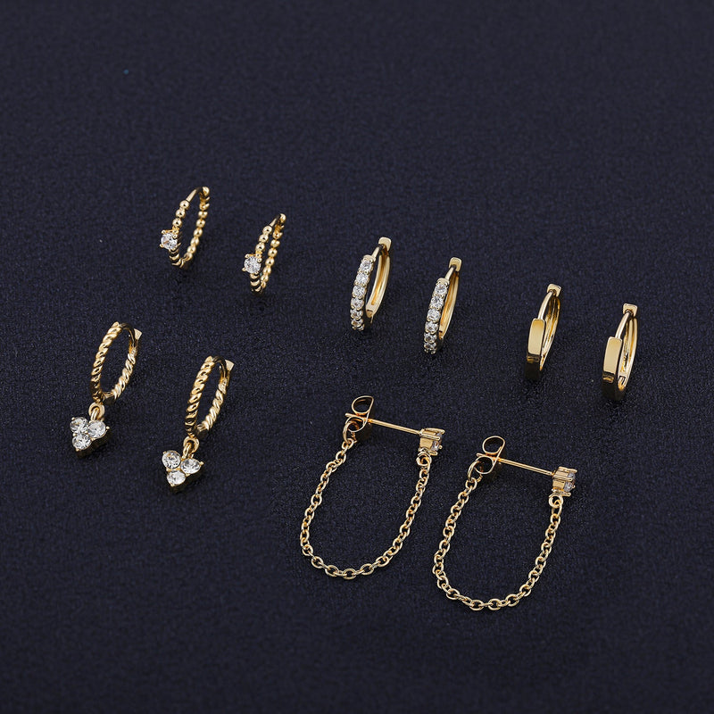 Elegant Dangle Earrings | Chic and Versatile Design-Gold crystal-State of Style