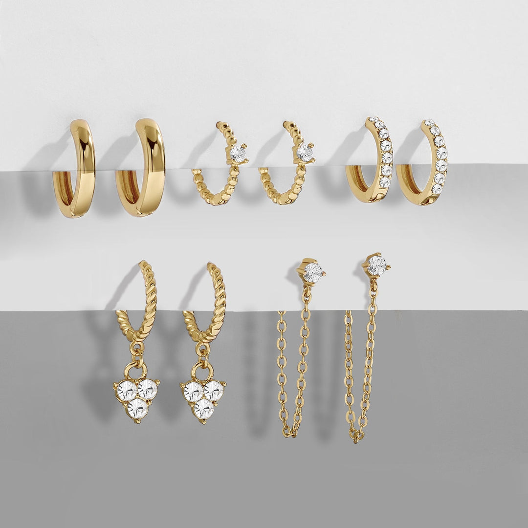 Elegant Dangle Earrings | Chic and Versatile Design-Gold crystal-State of Style