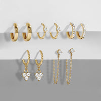 Elegant Dangle Earrings | Chic and Versatile Design-Gold crystal-State of Style