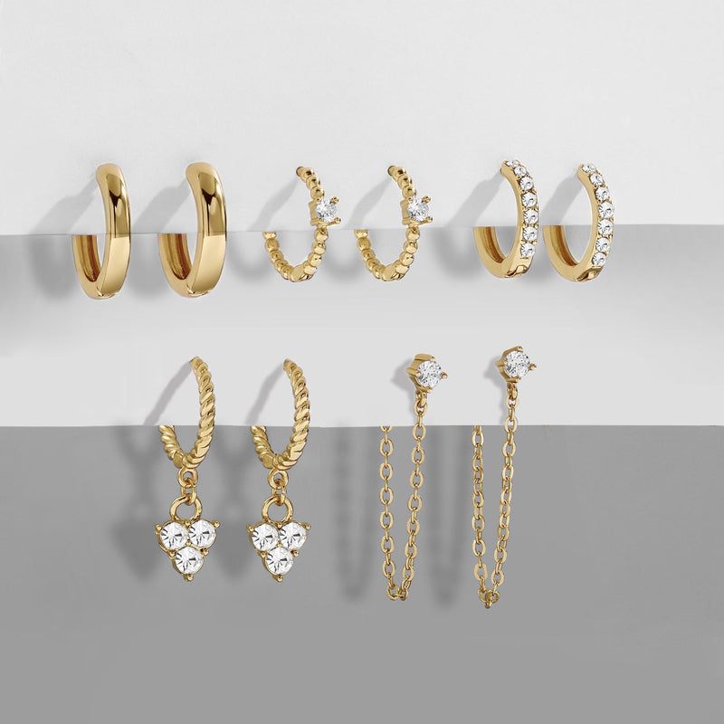 Elegant Dangle Earrings | Chic and Versatile Design-Gold crystal-State of Style