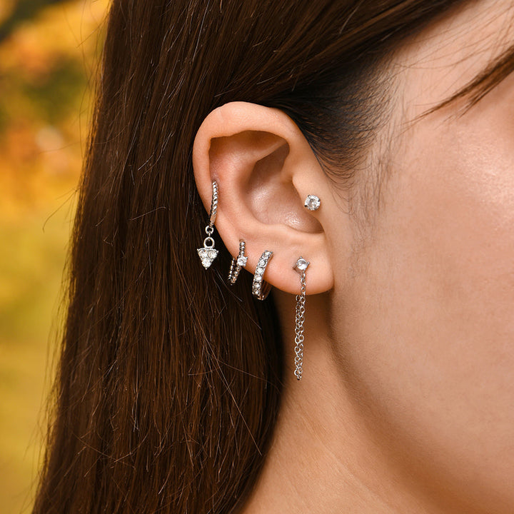 Elegant Dangle Earrings | Chic and Versatile Design-Gold crystal-State of Style