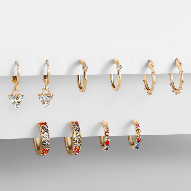 Elegant Dangle Earrings | Chic and Versatile Design-Gold crystal-State of Style