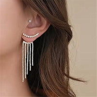 Elegant Dangle Earrings | Rhinestone Sparkle-Crystal Commandments-State of Style