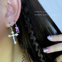 Elegant Dangle Earrings | Rhinestone Sparkle-Crystal Commandments-State of Style