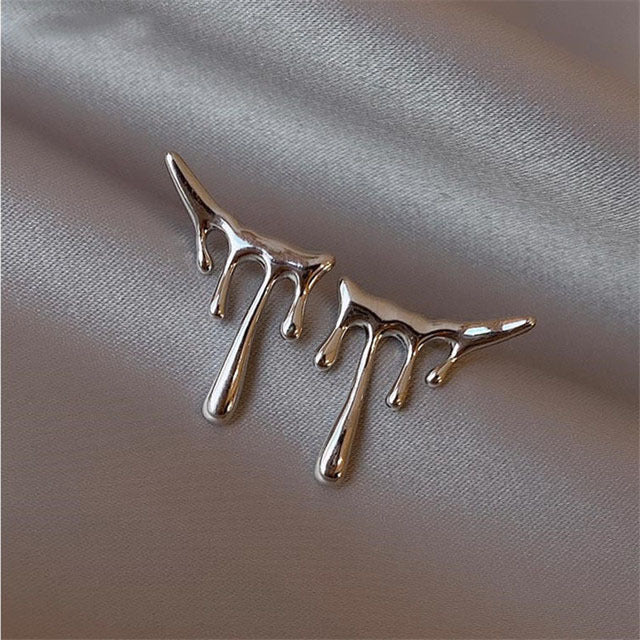 Elegant Drop Earrings | Crystal Accents-Raindrops-State of Style