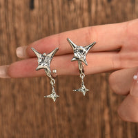 Elegant Drop Earrings | Crystal Accents-Raindrops-State of Style