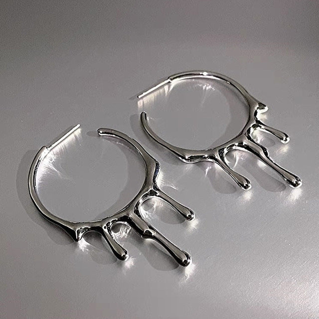 Elegant Drop Earrings | Crystal Accents-Raindrops-State of Style