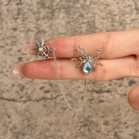 Elegant Drop Earrings | Crystal Accents-Spider Hunter-State of Style