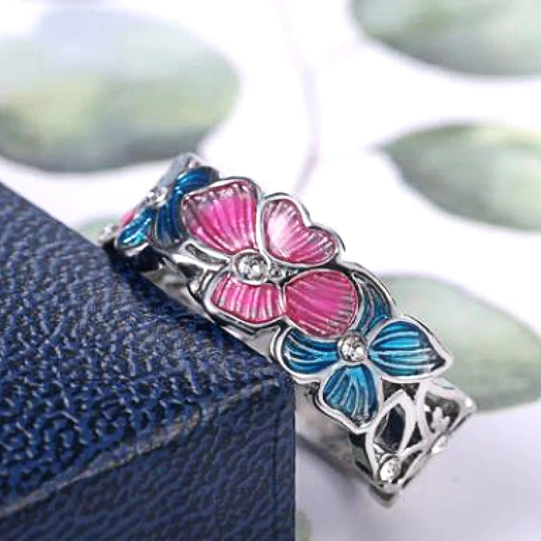 Elegant Enamel Butterfly Ring | Adjustable Fashion Jewellery-6-State of Style