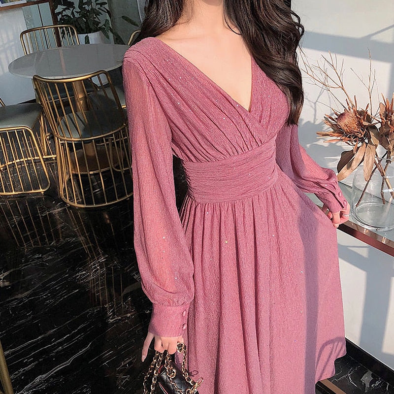 Elegant Evening Gown | Stunning & Graceful-Pink-S-State of Style