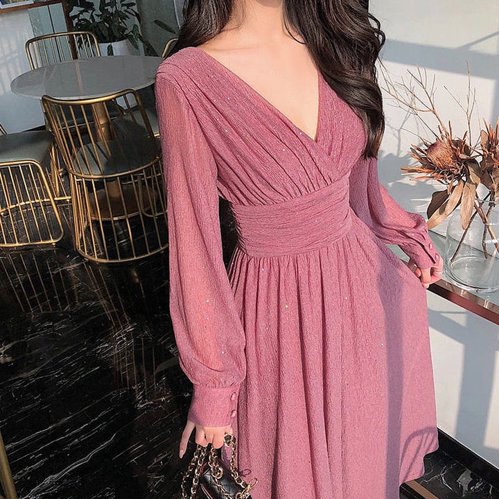 Elegant Evening Gown | Stunning & Graceful-Pink-S-State of Style