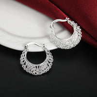 Elegant Floral Hoop Earrings-State of Style