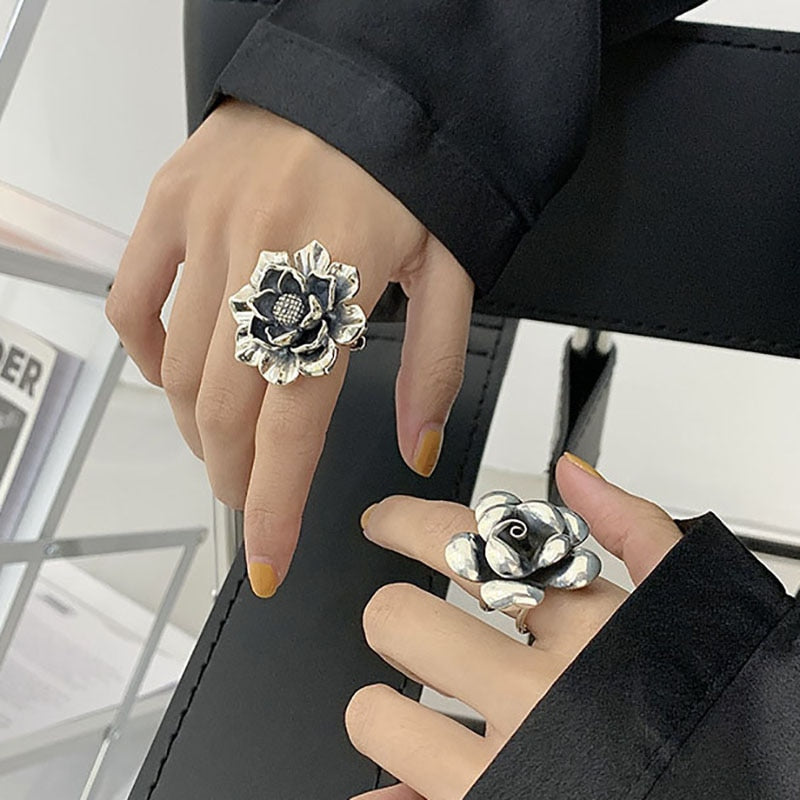 Elegant Floral Rings for Women | Timeless Jewellery-Adjustable-Flower A-State of Style