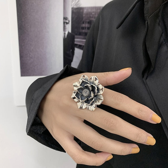 Elegant Floral Rings for Women | Timeless Jewellery-Adjustable-Flower B-State of Style