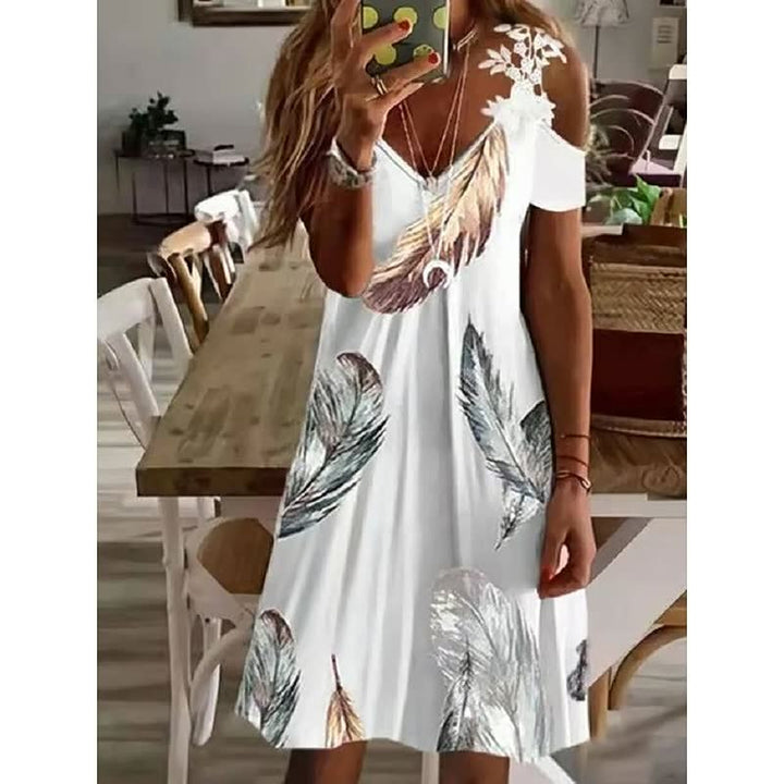 Elegant Flower Dress | Perfect for Any Occasion-Brown-S-State of Style