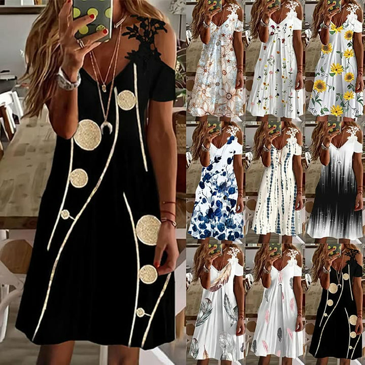 Elegant Flower Dress | Perfect for Any Occasion-Brown-S-State of Style