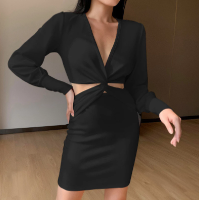 Elegant Formal Dress | Stylish & Sophisticated-Black-S-State of Style