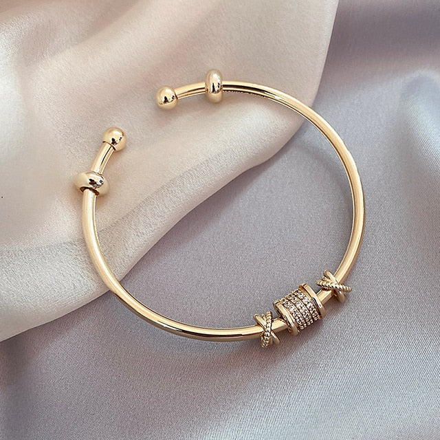 Elegant French Style Bracelet | Women's Fashion Jewellery-Gold-State of Style
