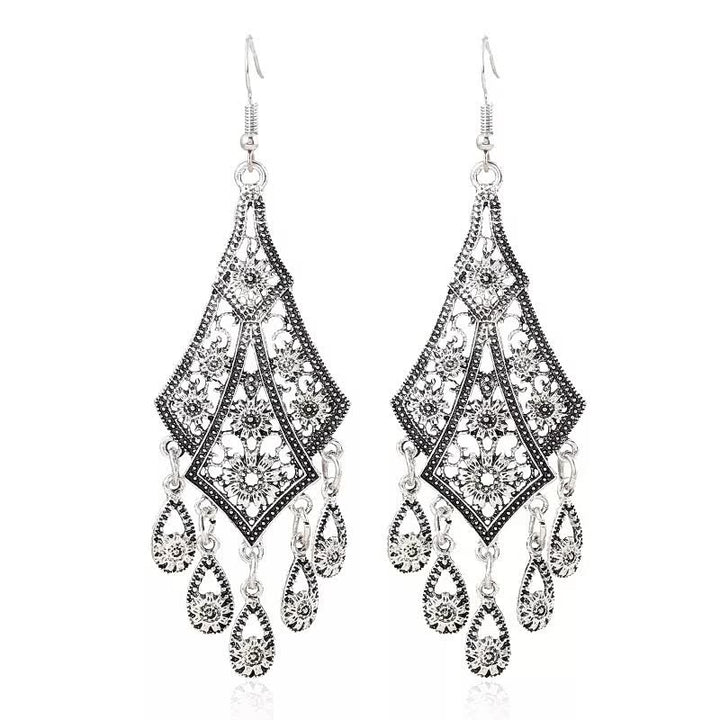 Elegant Gold-Plated Earrings for Women-Silver-State of Style