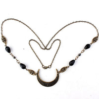 Elegant Head Necklace | Stylish Jewellery for Women-Black-State of Style