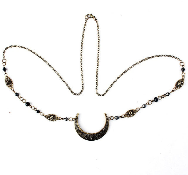 Elegant Head Necklace | Stylish Jewellery for Women-Bronze-State of Style