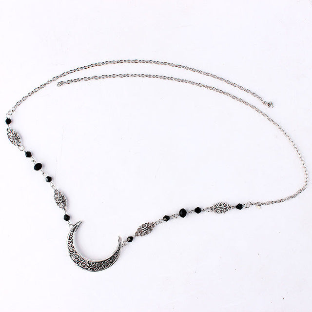 Elegant Head Necklace | Stylish Jewellery for Women-Silver-State of Style