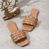 Elegant Heeled Slippers – Stylish & Comfortable Indoor Footwear-Brown-5.0-State of Style