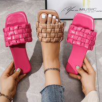 Elegant Heeled Slippers – Stylish & Comfortable Indoor Footwear-Brown-5.0-State of Style