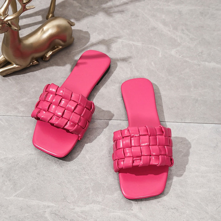 Elegant Heeled Slippers – Stylish & Comfortable Indoor Footwear-Rose Red-5.0-State of Style